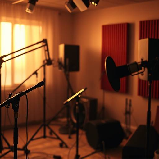 Fotografia di una sessione di registrazione in studio